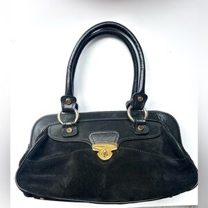 CRISTHELEN b leather suede Handbag Satchel
Doctor Bag black